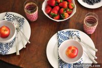 Patriotic Fourth of July Table Settings