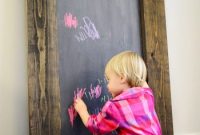 How to Build a Large Magnetic Chalkboard for Your Wall