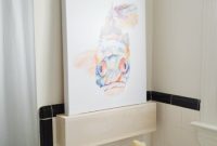 Hide a Cracked Tile with a DIY Floating Shelf