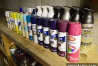 Basement Workshop Paint Storage and Pegboard Organization