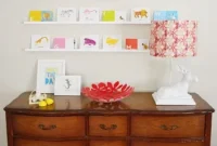 Hanging Wall Ledges for Flashcards, Postcards and Small Books