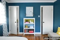 Styling Art and a Bookcase in the Guest Room