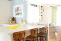 Kitchen Makeover with Colorado Gray Soft Blue Paint