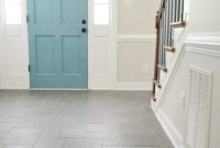 Our Foyer Painted in Edgecomb Gray: Before and After