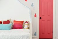 Paint a Closet Door Pink and Create Raindrop Wall Art