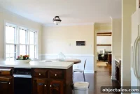 How to Paint Dark Trim and Paneling in Your Kitchen