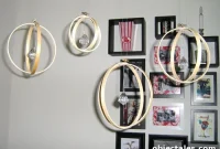 How to Make Decorative Mobiles with Embroidery Hoops