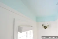 How to Paint a Bathroom Ceiling and Add Trim