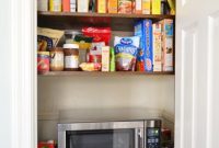 Add Pantry Shelves and Install a Microwave