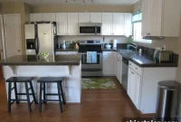 How to Replace a Tiled Kitchen Countertop with Dark Granite