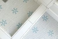 White and Blue Hex Tile Transforms Beach House