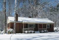 Snow-Covered Brick Ranch Photos and Winter Inspiration