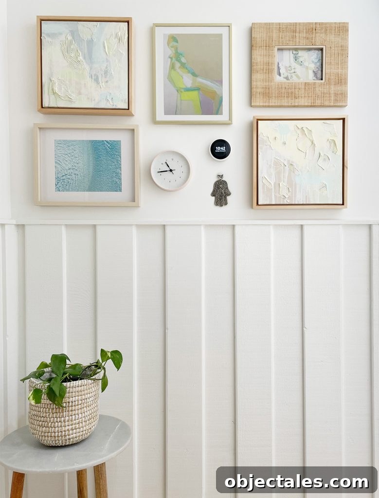White Nest Learning Thermostat On White Wall In Frame Gallery
