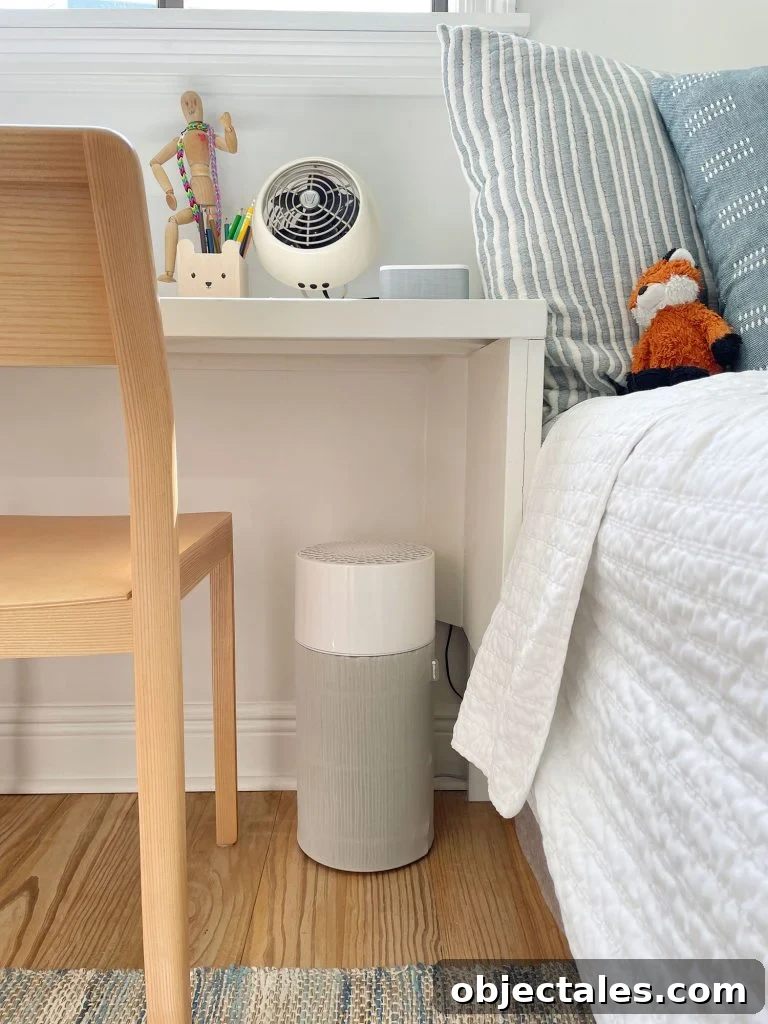 How to Choose a Home Air Purifier for Cleaner Indoor Air 16 Blueair 411 Air Purifier Under Boy's Built-in Desk