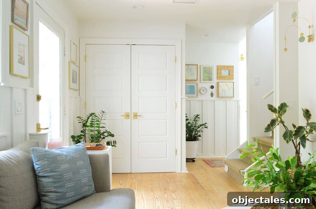 View Of Closet Laundry Closet Next To Seating Area