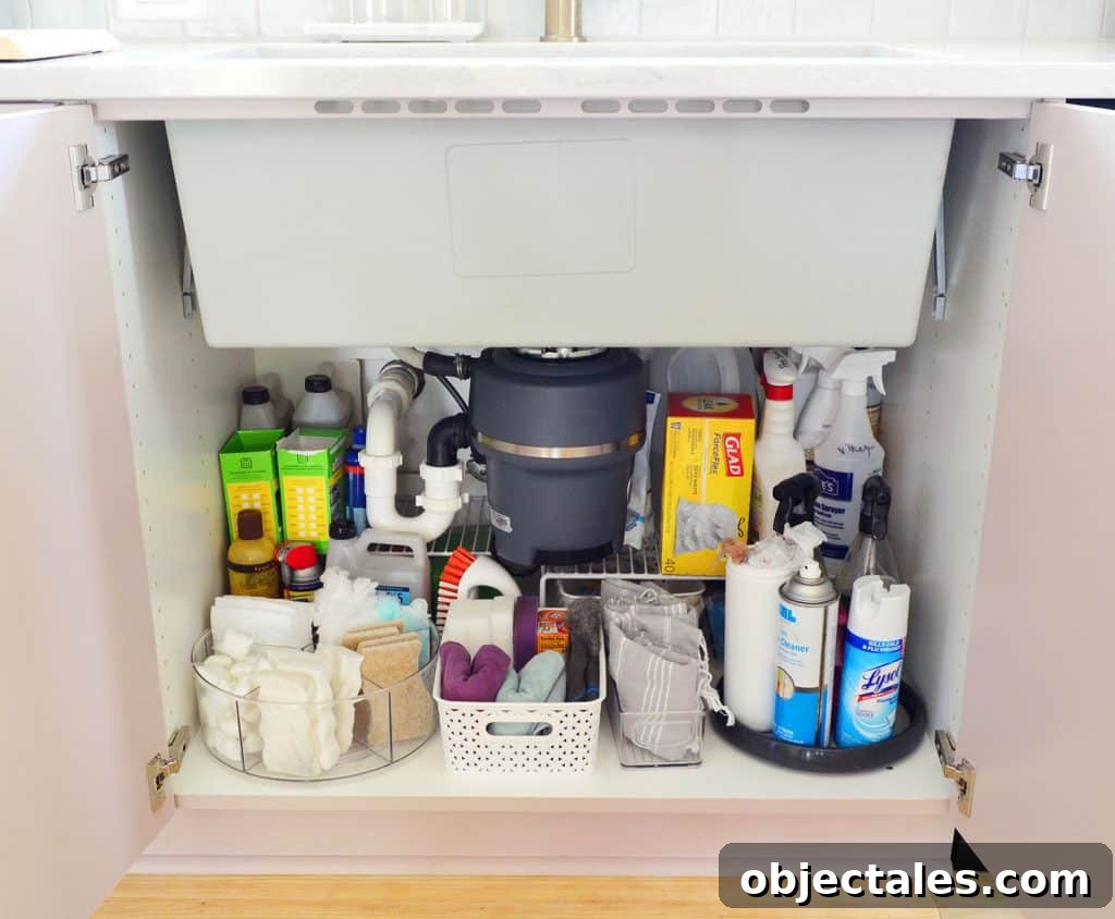 Small IKEA Kitchen Storage and Organization Ideas 12 Under Sink Storage In Ikea Cabinet