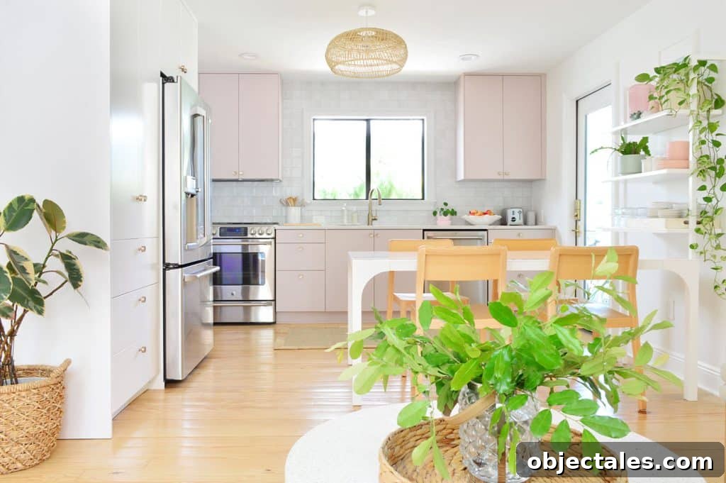 Small IKEA Kitchen Storage and Organization Ideas 4 Painted Ikea Kitchen With Tile Backsplash
