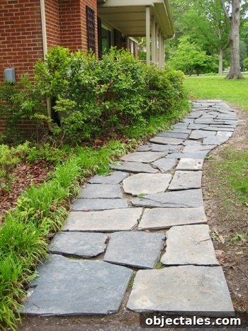smallwalkway5 Before: small walkway pieces laid out