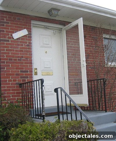 Elvira front door before Front door before painting