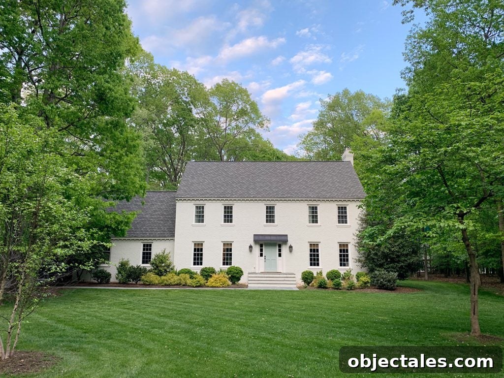 Rooms People Rarely Miss After Downsizing 2 Painted White Brick Traditional Colonial Home In Richmond VA