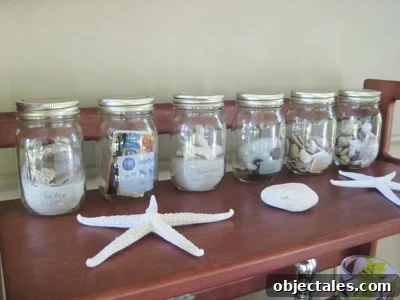 Vacation keepsake jars