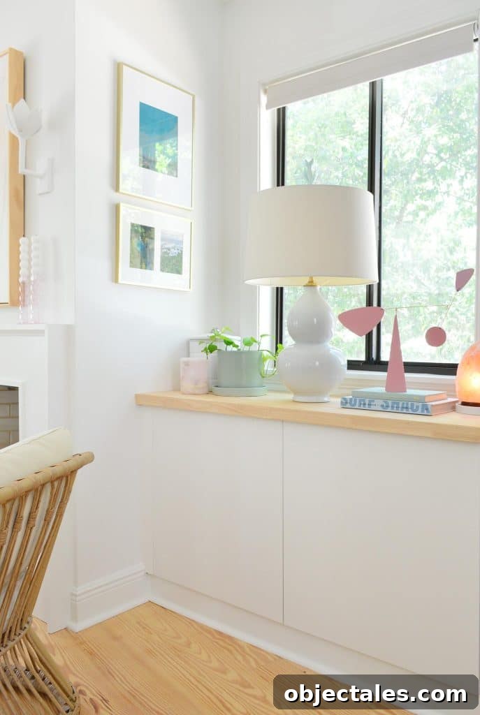 Convert IKEA Besta Cabinets Into Custom Built-Ins 10 Ikea Besta Unit Built In With Butcher Block Counters Next To Fireplace
