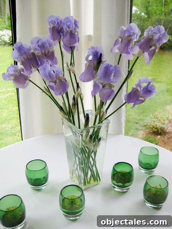 Create a Stunning Bouquet from Backyard Flowers 3 purple-iris