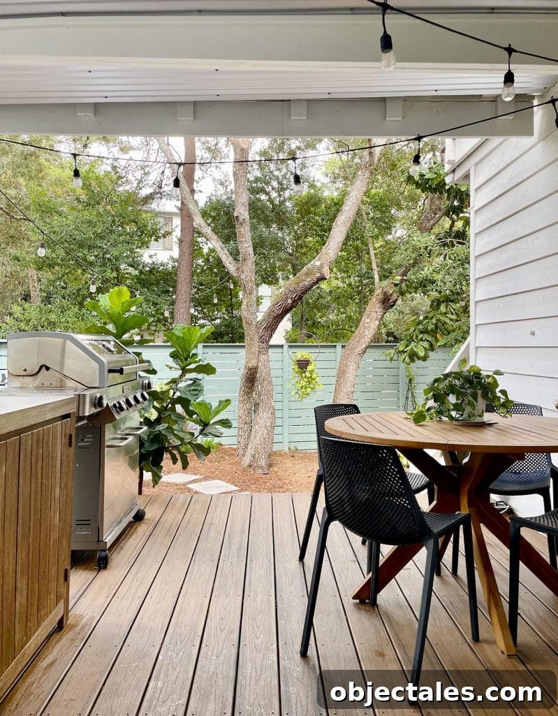 Add Outdoor Storage: Smart Shed, Cabinet, and Deck Ideas 11 View Of Kitchen Porch As Seen Through Kitchen Door