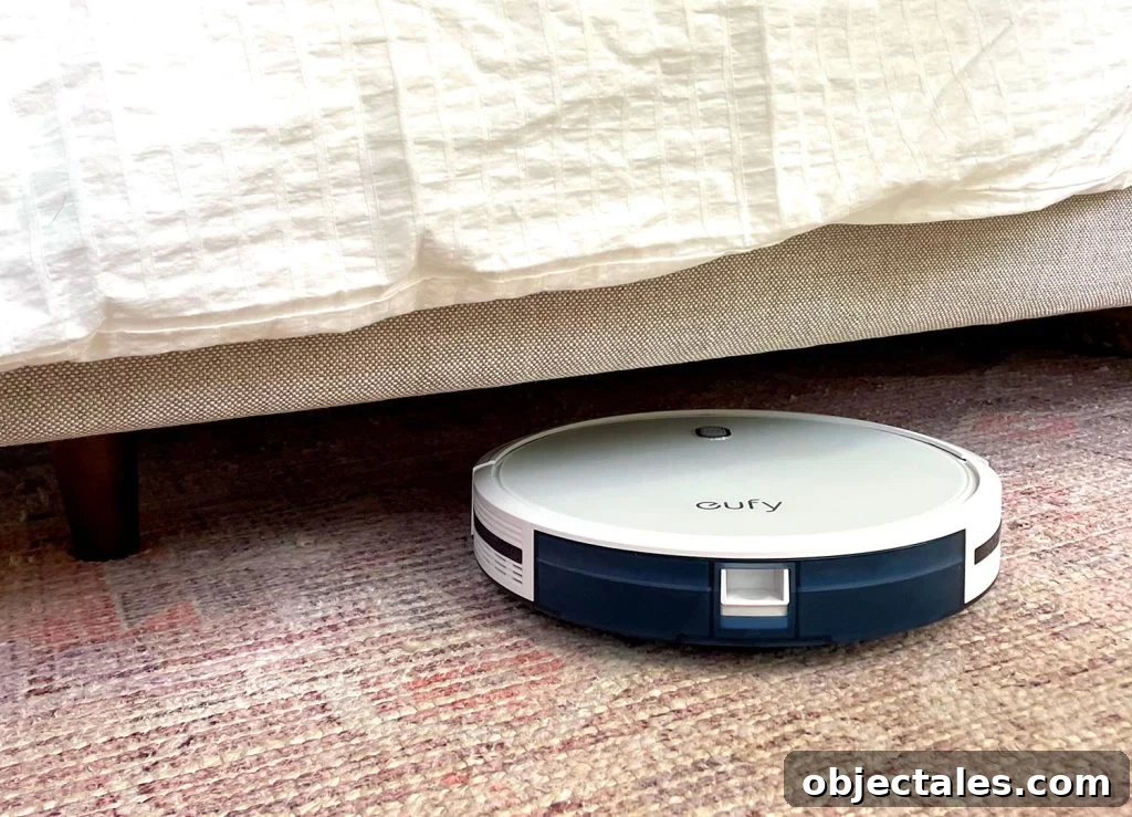 Eufy RoboVac 11S Going Under Upholstered Bed Frame