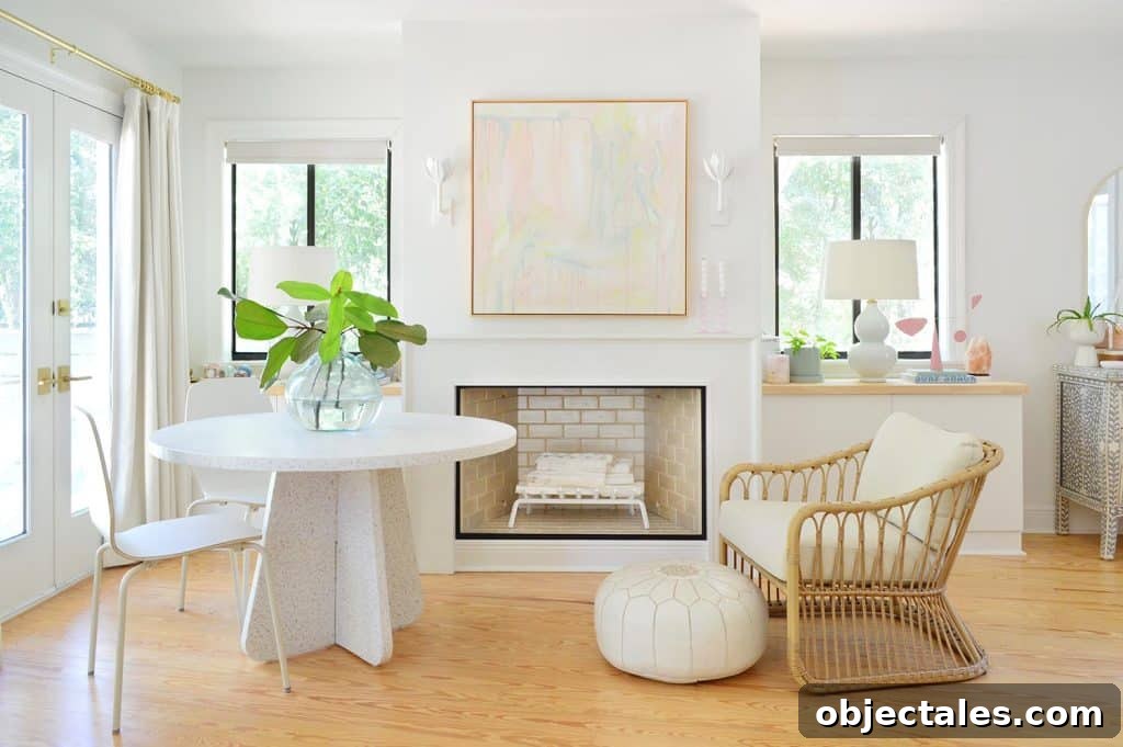 How We Installed IKEA Floating Shelves in Our Bedroom 5 Wide View Of Fireplace Flanked With Ikea Besta Built Ins