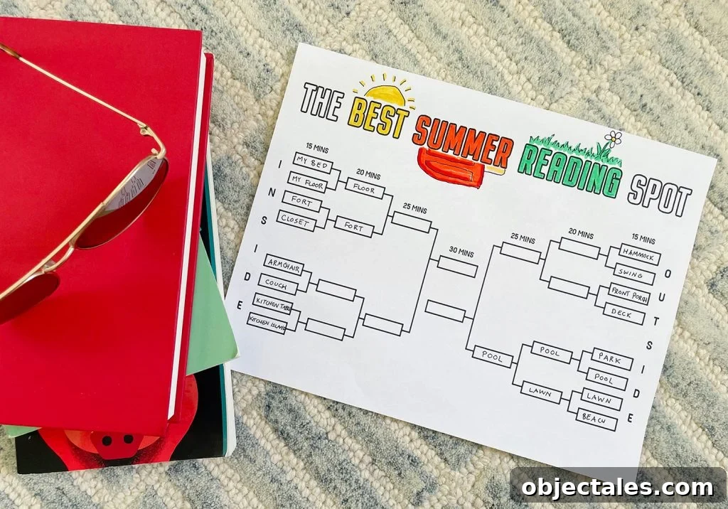 Kids Summer Reading Activity Bracket Free Printable