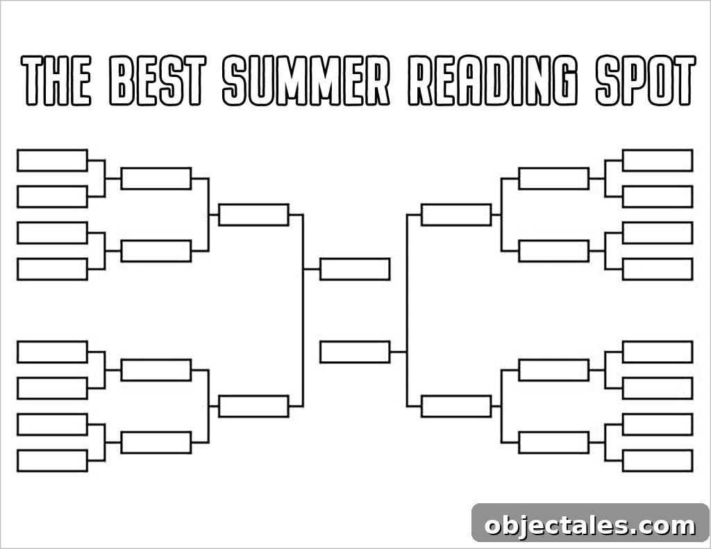 Best Summer Reading Spot Bracket Kids Printable Without Times