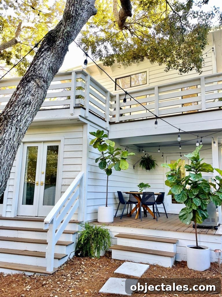 Poured Concrete Walkways and Driveway Installation Guide 17 Side porch with string lights and string lights