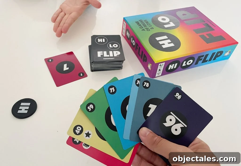 Family Board Games for All Ages 15 Hi Lo Flip Family Card Game