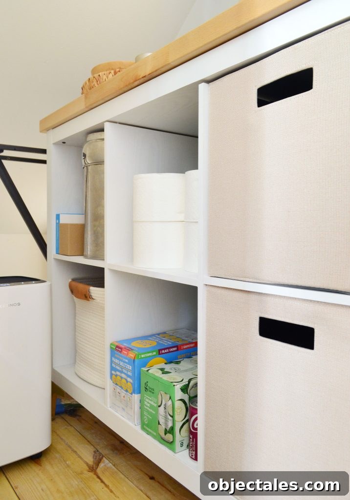 Episode 183: What's Next, House Vibes and an Embarrassing Moment 3 Cubby Storage Shelf In Utility Closet With Butcher Block Counter