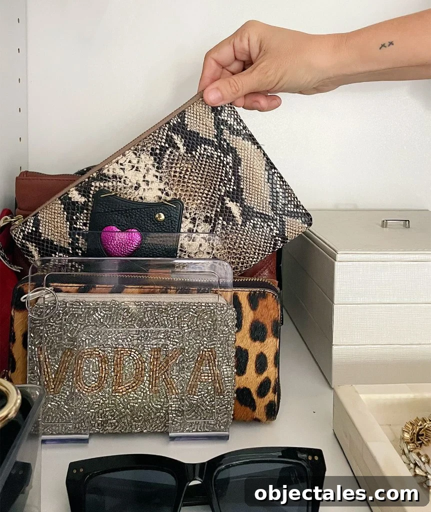 IKEA PAX Closet Organization: Our Setup and Storage Ideas 7 Ikea Pax Wardrobe Closet Purse Organizer Acrylic Dividers