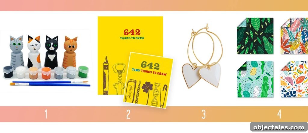 Holiday Gifts Ideas For Kids Teen Peg Painting Kit 642 Things To Draw Heart Earrings Origami Paper