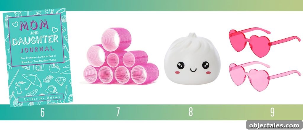 Affordable Holiday Gifts Ideas Mother Daughter Journal Heatless Rollers Dumpling Light Heart Sunglasses
