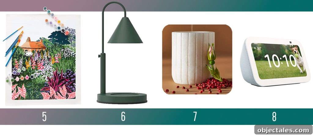 Holiday Gifts Ideas For Men Women Adult Paint By Numbers Kit Candle Warmer Holiday Candle Echo Show 5