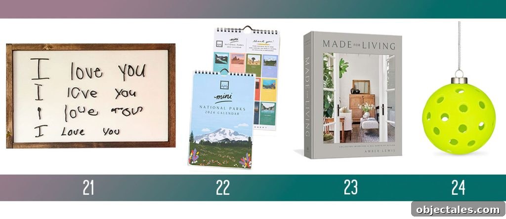 Holiday Gifts Ideas For Men Women Custom Handwriting Sign National Parks Mini Calendar Made For Living Book Pickleball Ornament