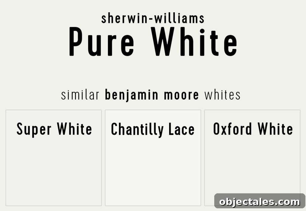 Benjamin Moore White Paints Similar To SW Pure White