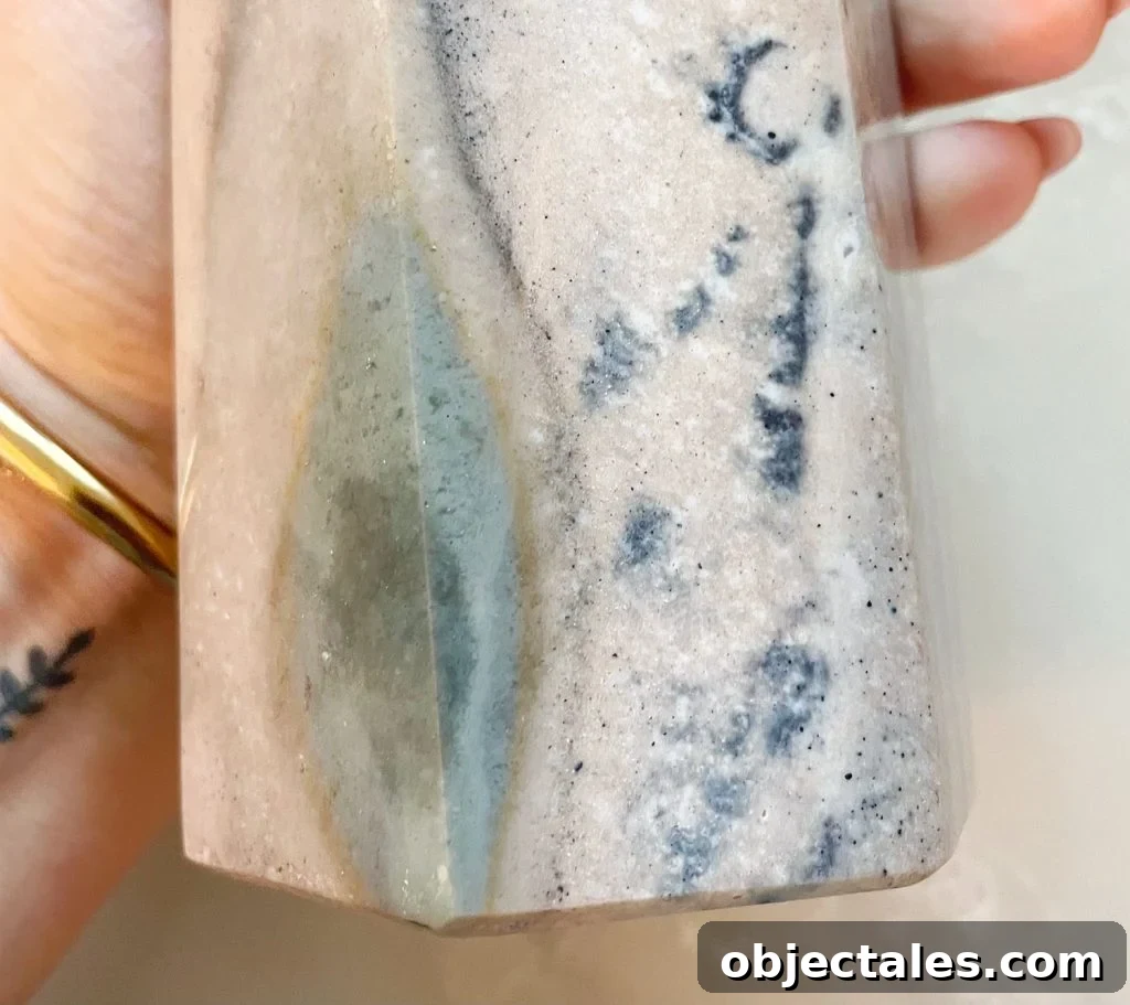 Ocean Jasper Crystal Tower Pattern Detail