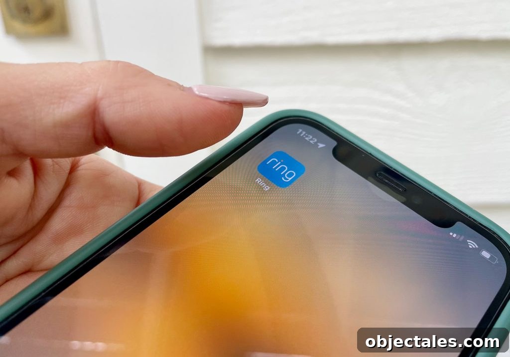 Ring Doorbell Installation: 5-Step Guide 5 Ring App On Cell Phone Screen