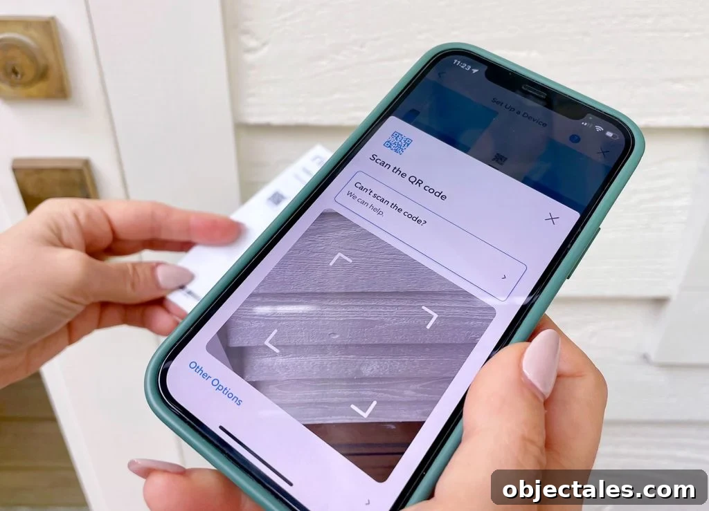 Ring Doorbell Installation: 5-Step Guide 7 Ring App Set Up Process Scanning QR Code