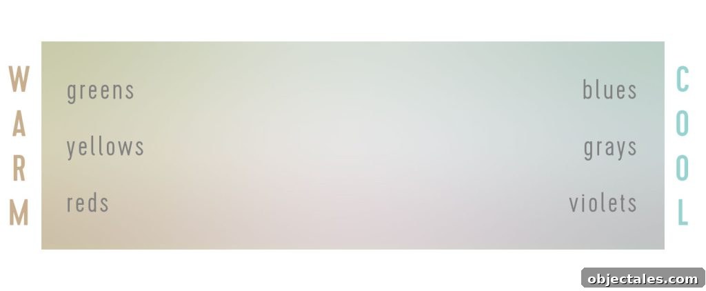 Undertone Gradient From Warm To Cool Grays