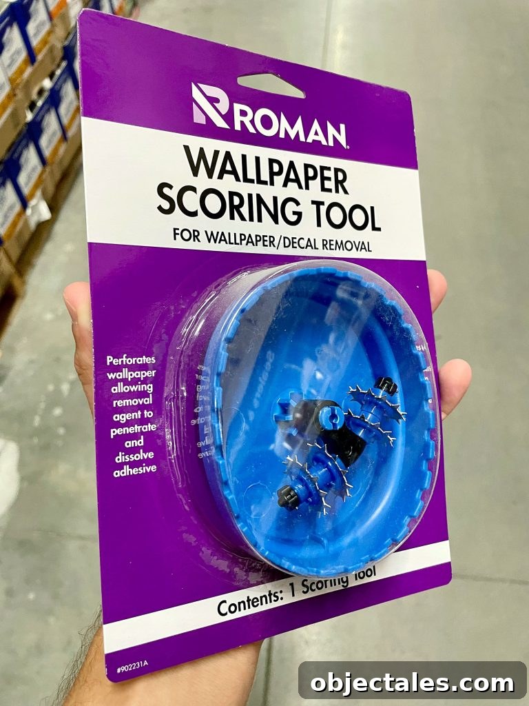 How to Remove Wallpaper Without Damaging Walls 6 Wallpaper Scoring Tool In Packaging