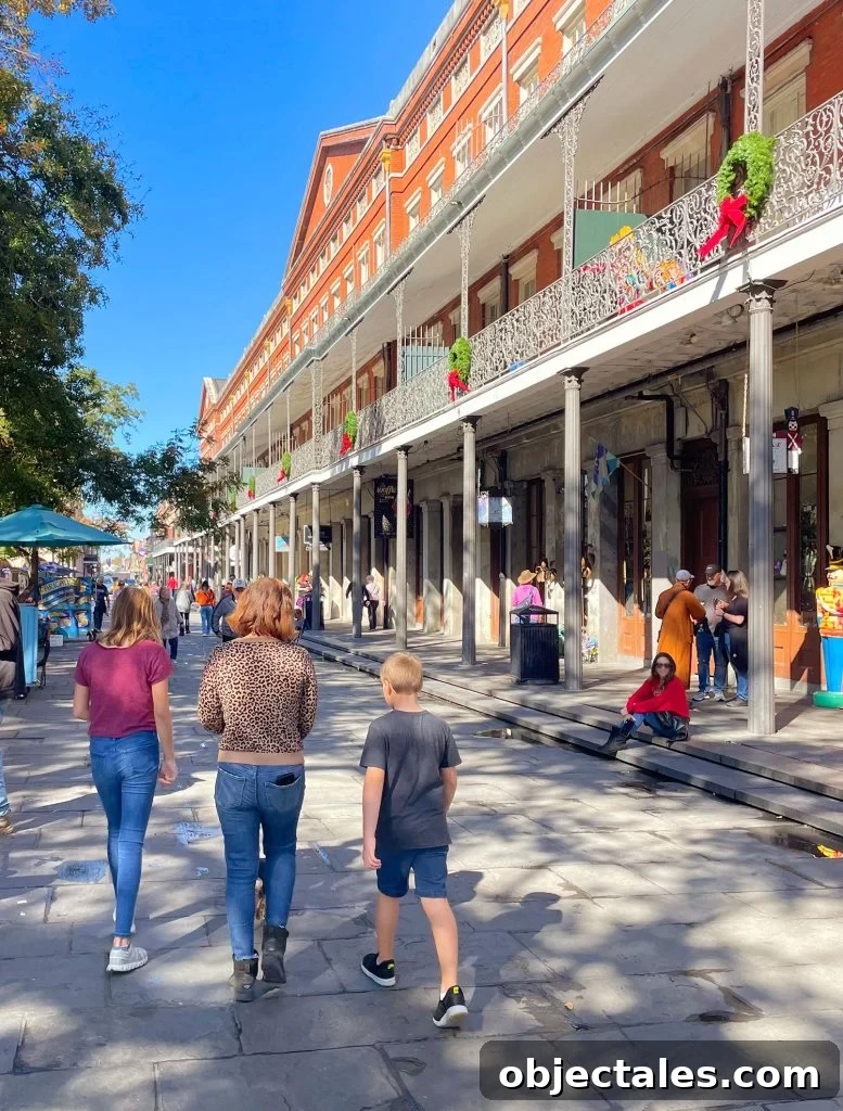 Family Weekend in New Orleans: Kid-Friendly Things to Do 3 Mom And Kids Walking In French Quarter New Orleans