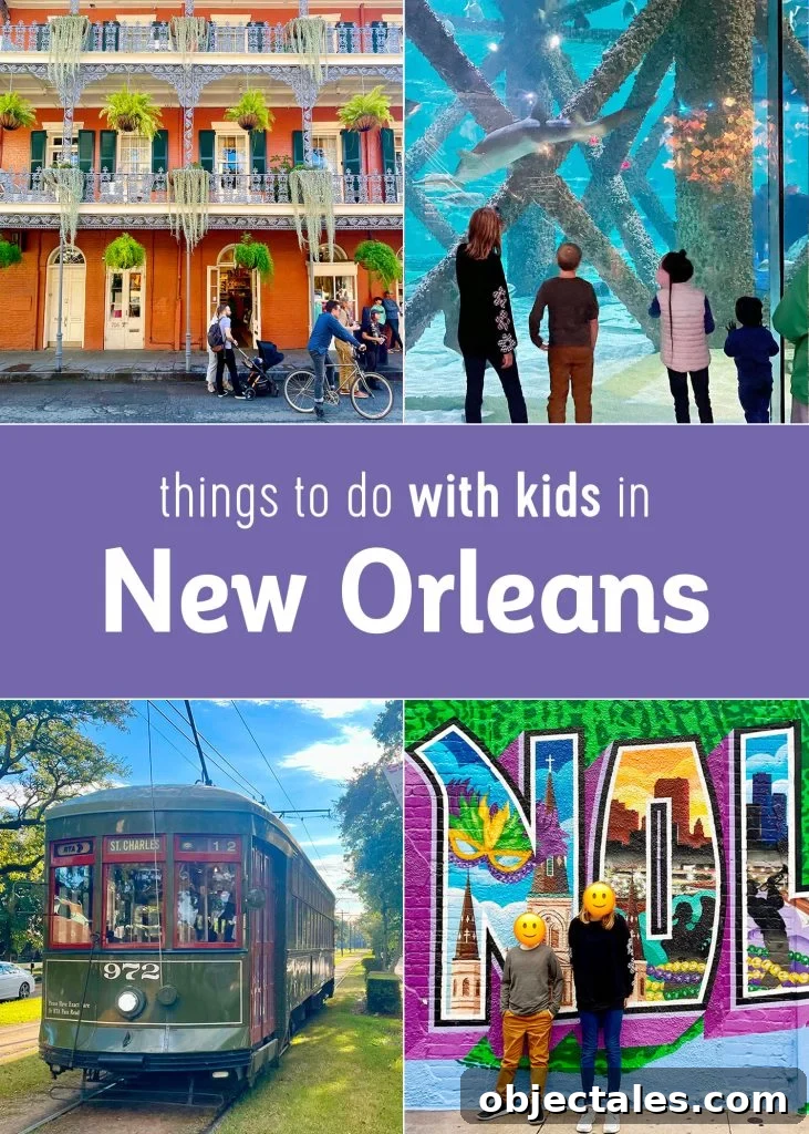 Family Weekend in New Orleans: Kid-Friendly Things to Do 26 Things to Do In New Orleans With Kids Collage