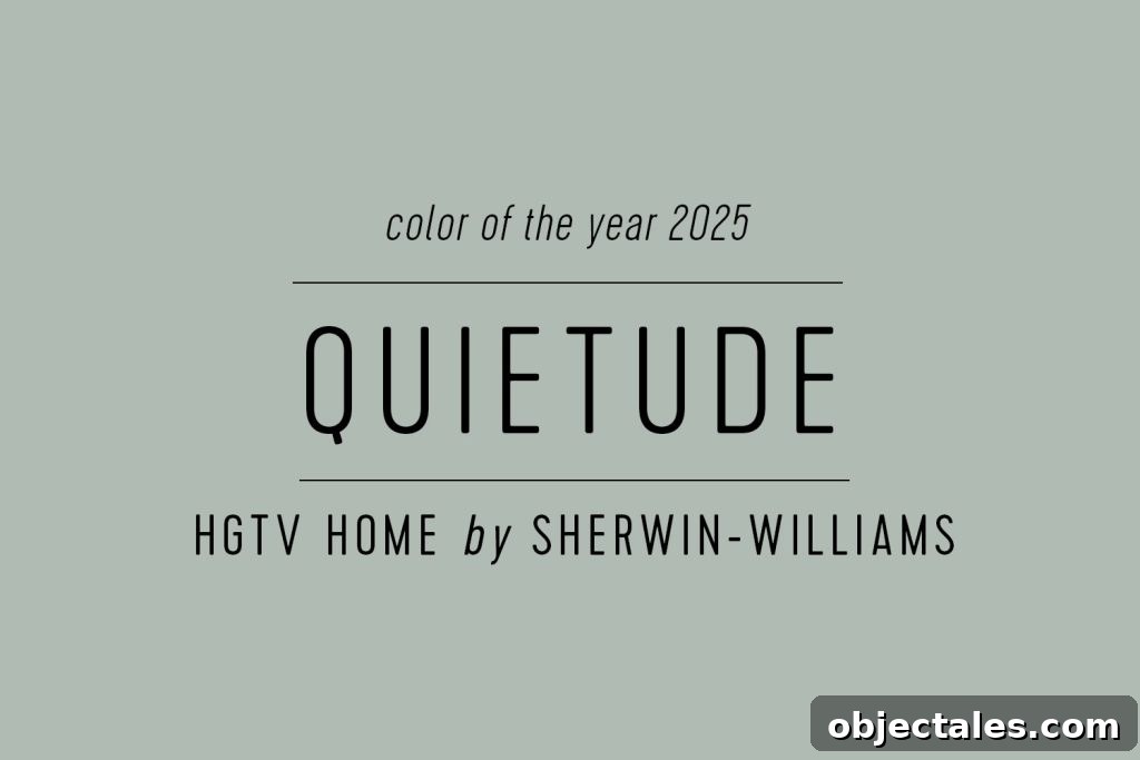 HGTV Home by Sherwin Williams 2025 Color of the Year Quietude