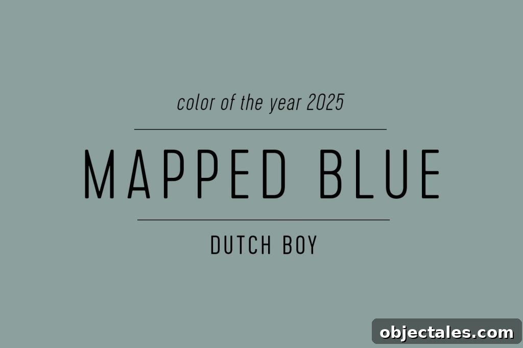 Dutch Boy Color of the Year 2025 Mapped Blue